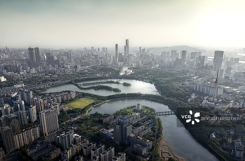 烈士公园 湖南长沙 城市公园 航拍图片素材