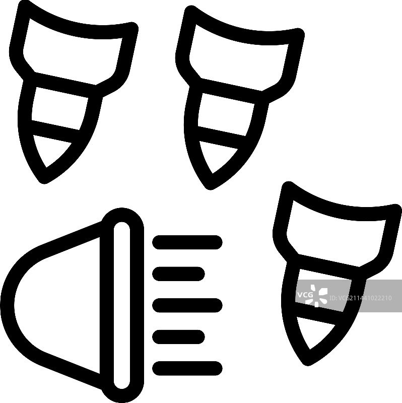 空气炸弹图标轮廓护理存储图片素材