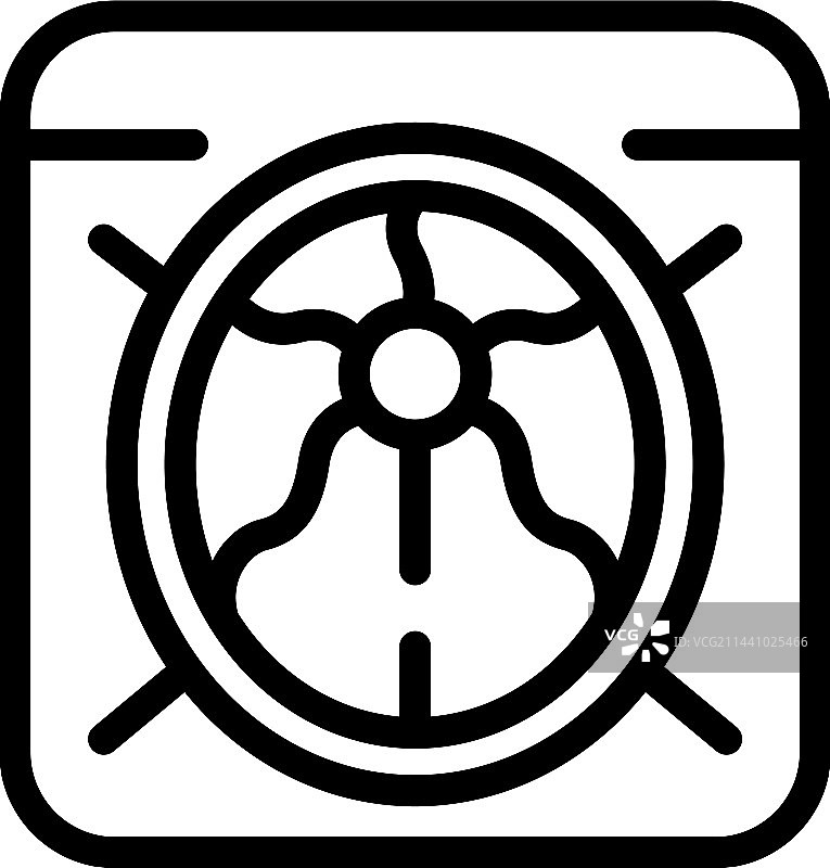 真空袋樱桃图标轮廓食品肉类图片素材