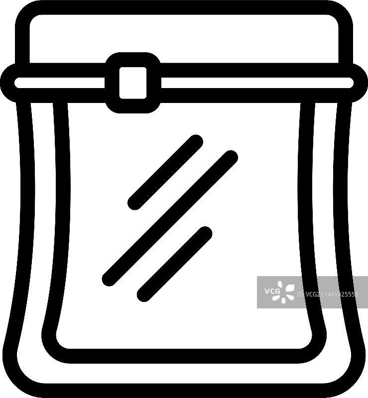 真空袋图标轮廓塑料食品图片素材