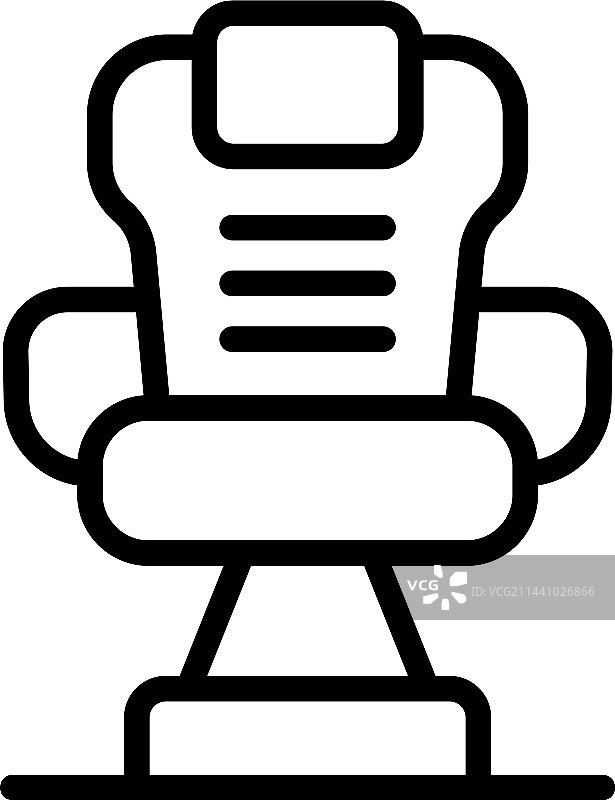 舒适椅子图标，游戏室轮廓图片素材