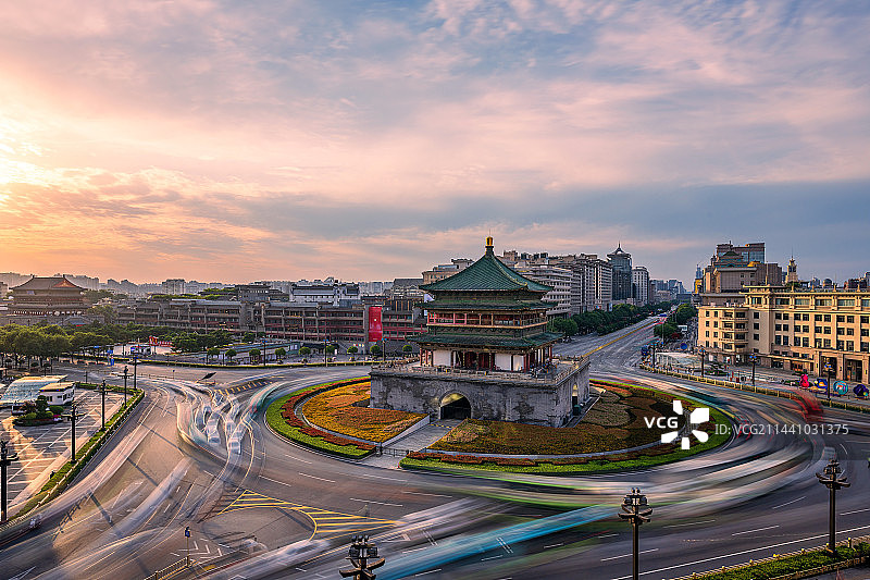 西安钟楼图片素材