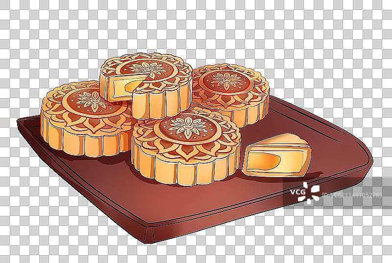 中秋节月饼元素图片素材