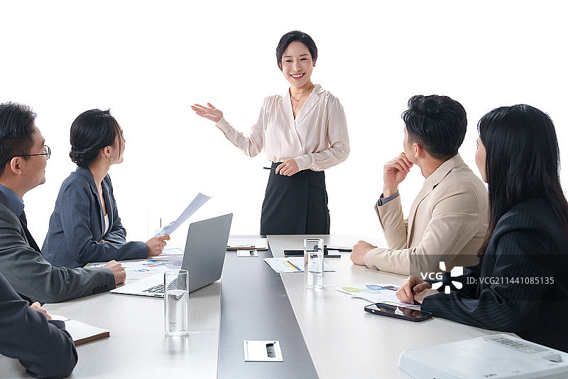 会议中的商务团队图片素材