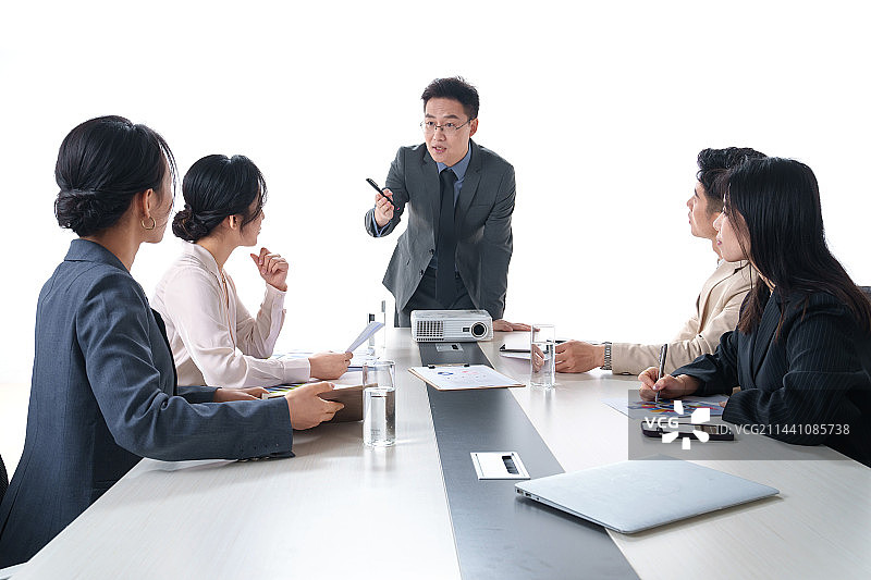 会议中的商务团队图片素材