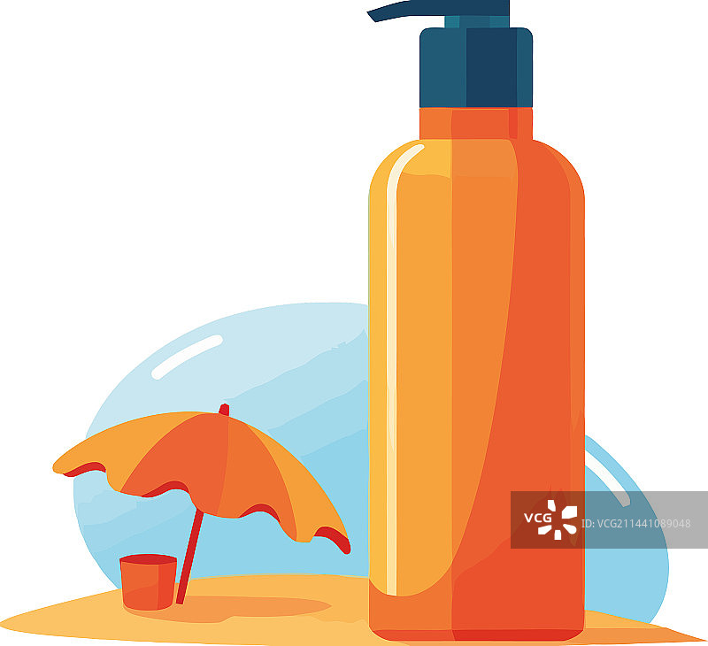 夏季美容护理：保湿、防护和放松图片素材