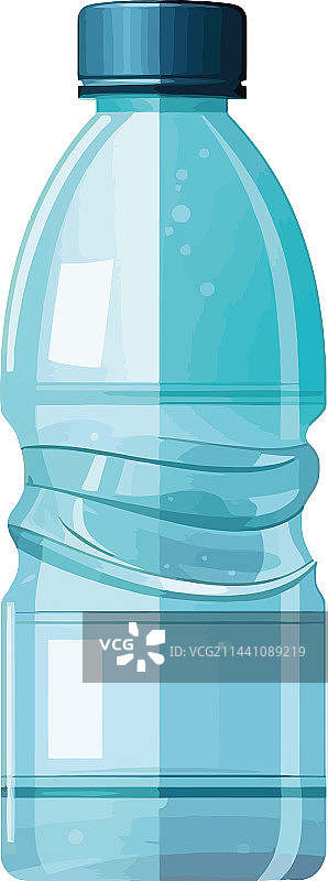蓝色瓶装净化水图片素材