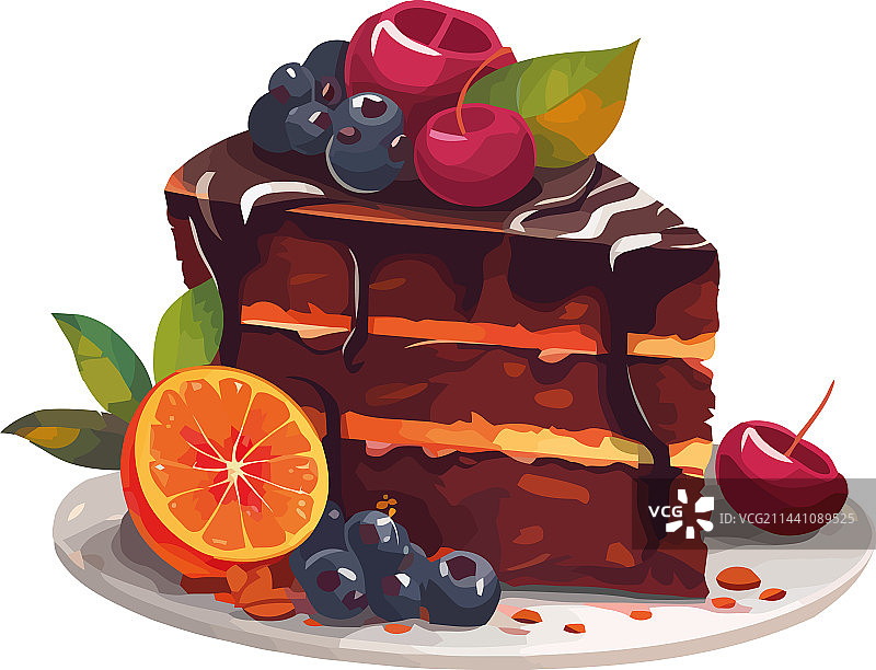 巧克力甜点拼盘图片素材