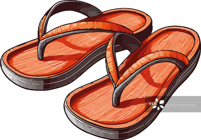 时尚皮革凉鞋图片素材