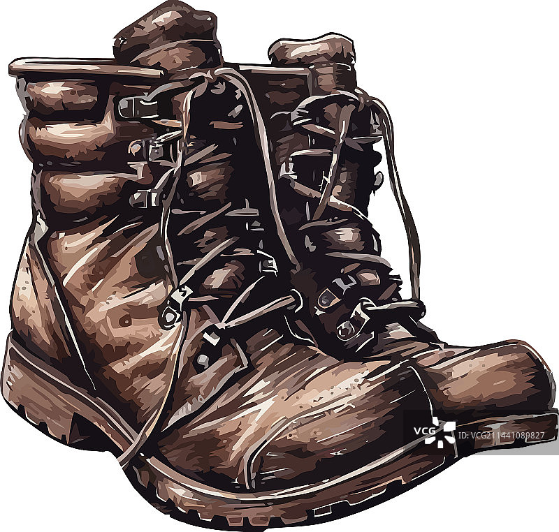 脏军靴图片素材