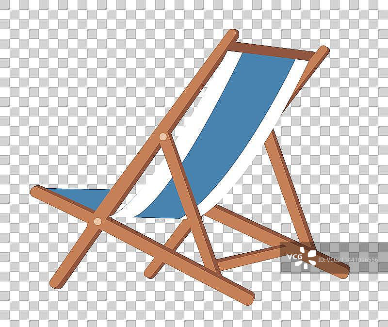 沙滩椅（蓝）图片素材
