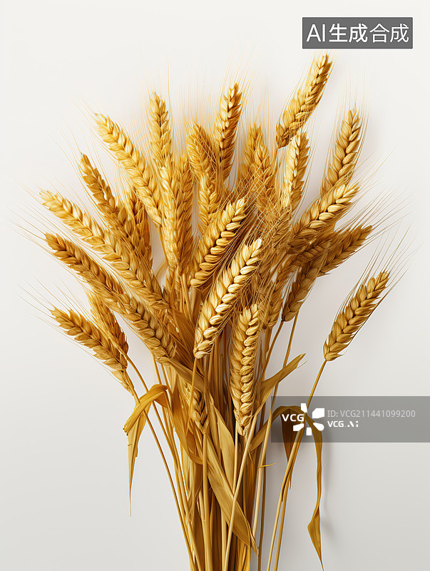 【AI数字艺术】金色的麦穗图片素材