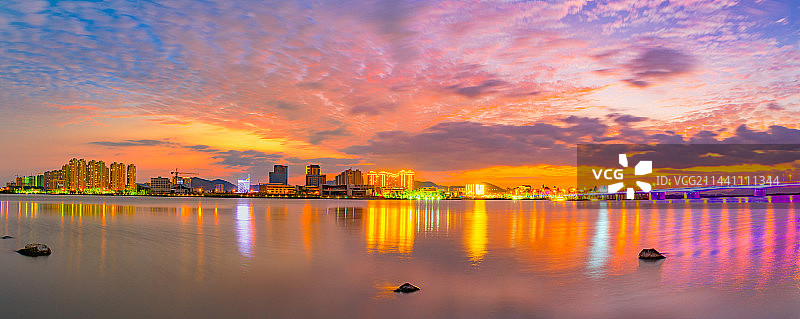 玉环新城夜景图片素材