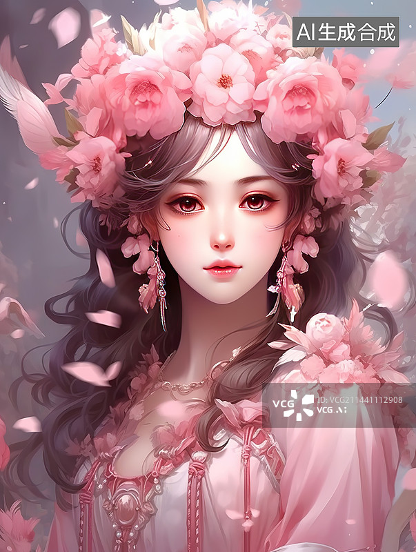 【AI数字艺术】美丽的东方女性图片素材