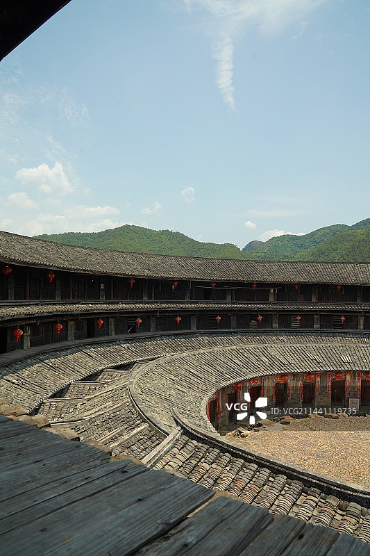 梅州客家围龙屋图片素材