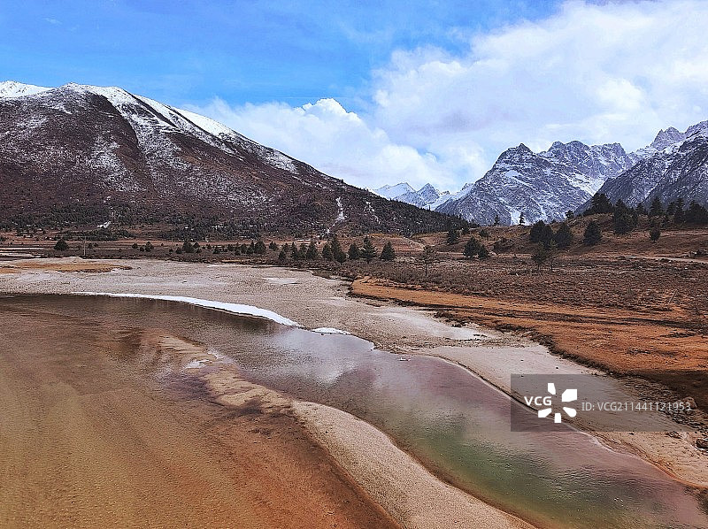 雪山·圣湖图片素材