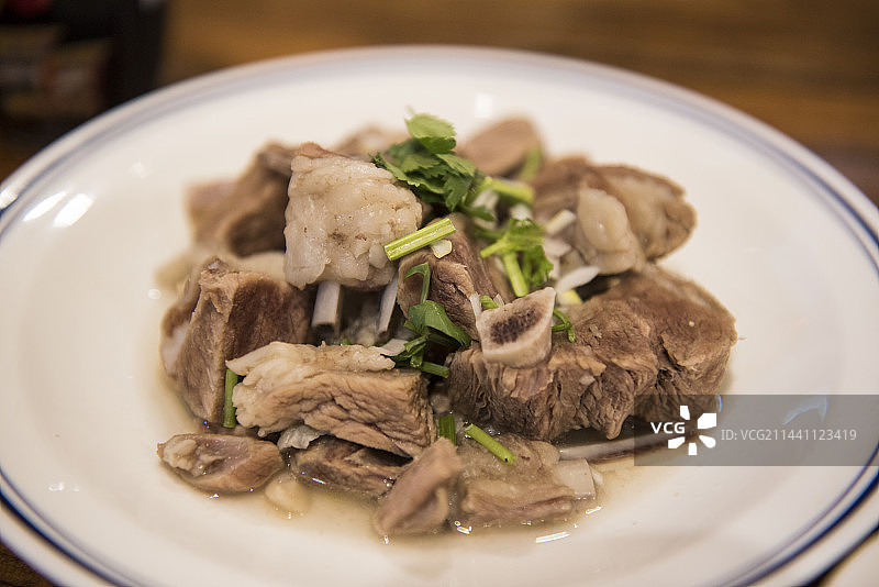 西安永兴坊的陕北风味图片素材