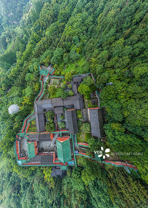 航拍武当山20230529图片素材