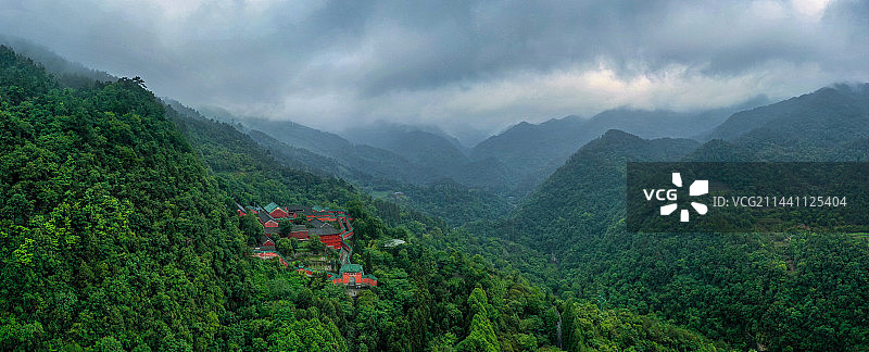 航拍武当山20230529图片素材