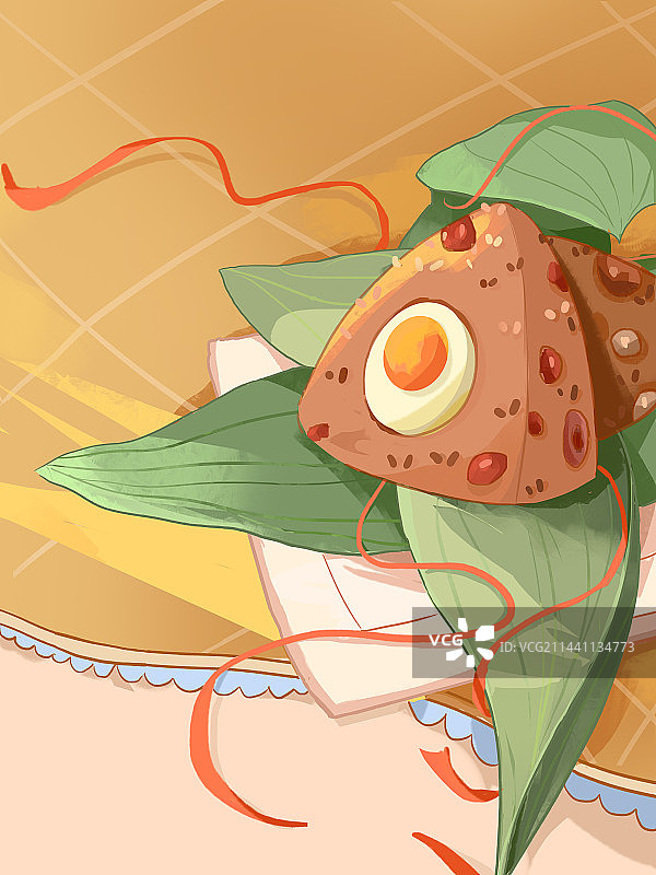 端午节蛋黄粽子图片素材