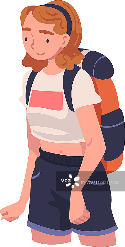 参与本地旅游的年轻女人图片素材