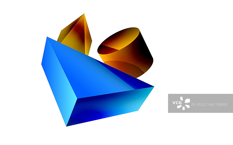3d极简几何抽象背景图片素材