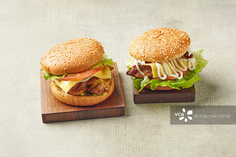 鸡排汉堡包图片素材