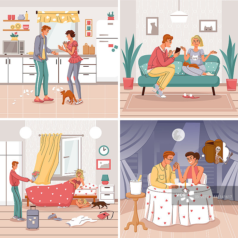 关系破裂构图图片素材