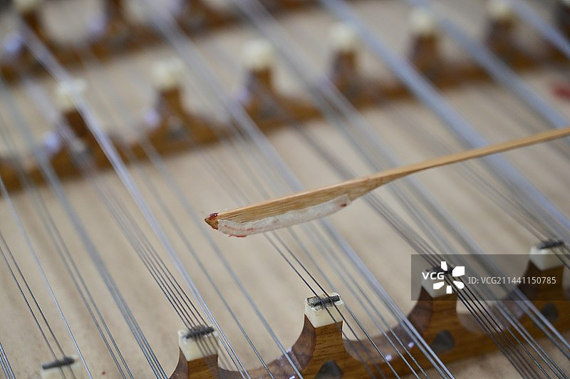 中国传统打击乐器扬琴图片素材