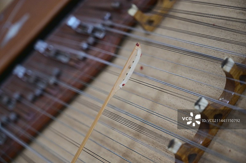 中国传统打击乐器扬琴图片素材