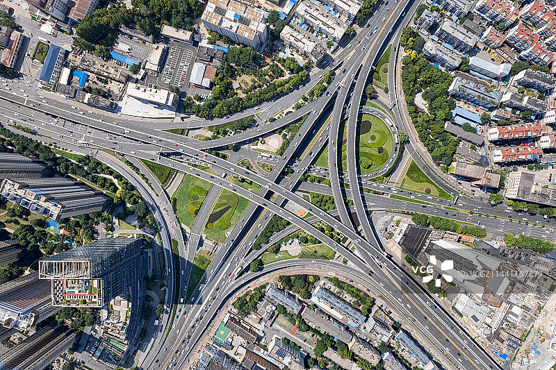 航拍城市风光图片素材