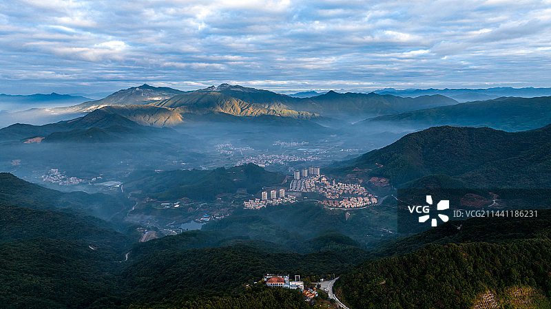 厦门十里蓝山云海风光图片素材