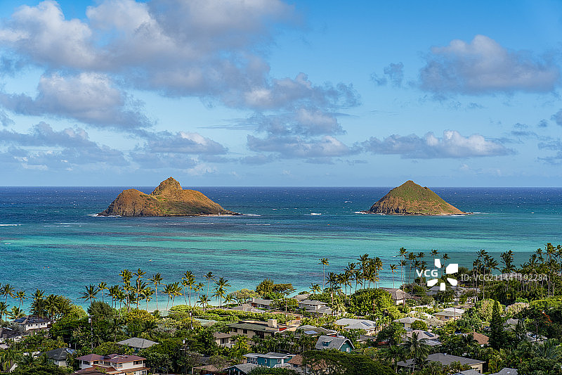 夏威夷的帽子岛图片素材