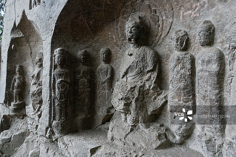 河北邯郸峰峰矿区响堂山石窟图片素材