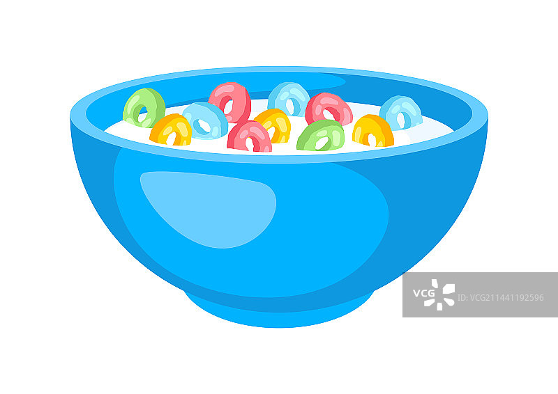 早餐：碗里的麦片，健康食品图片素材