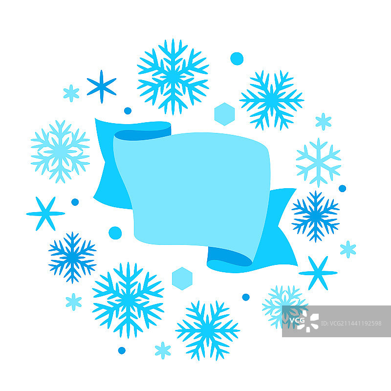 雪花圣诞节冬季背景图片素材