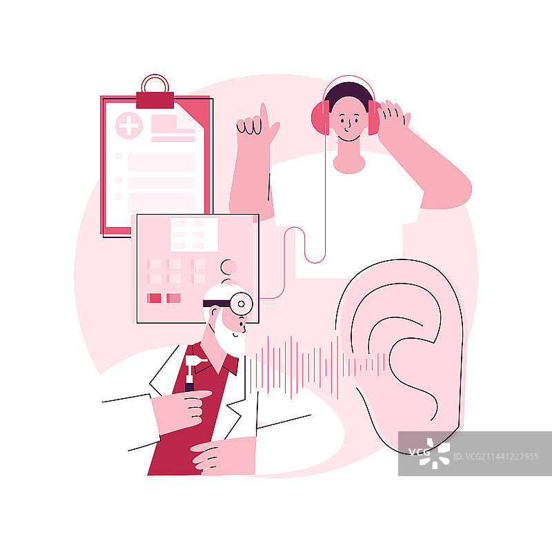 听力测试抽象概念图片素材