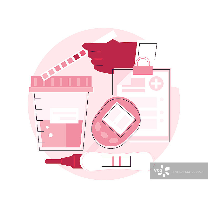 尿液分析抽象概念图片素材