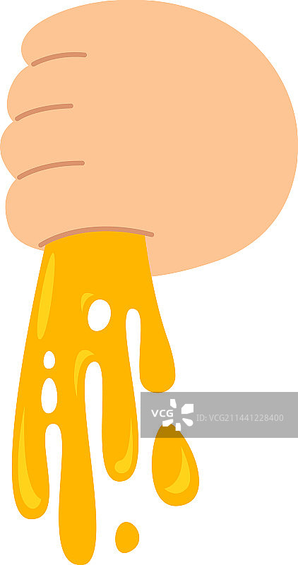 手持黏液图片素材