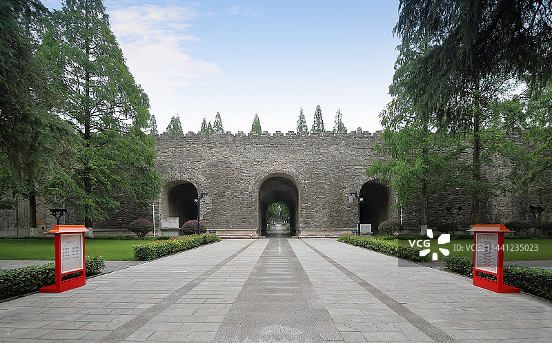 南京明故宫午门城墙图片素材