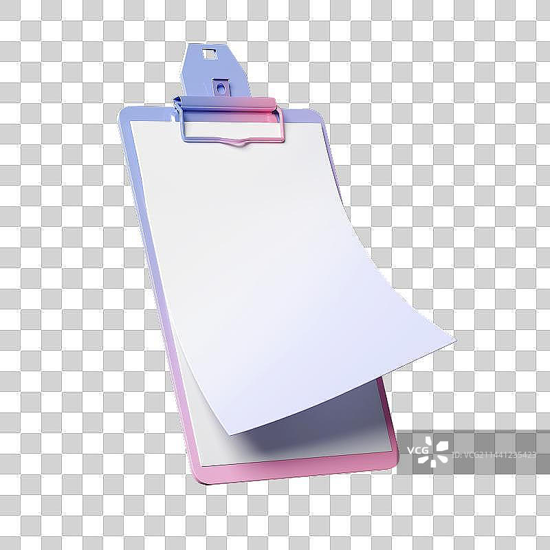 3D空白文件夹和白纸免抠元素图片素材