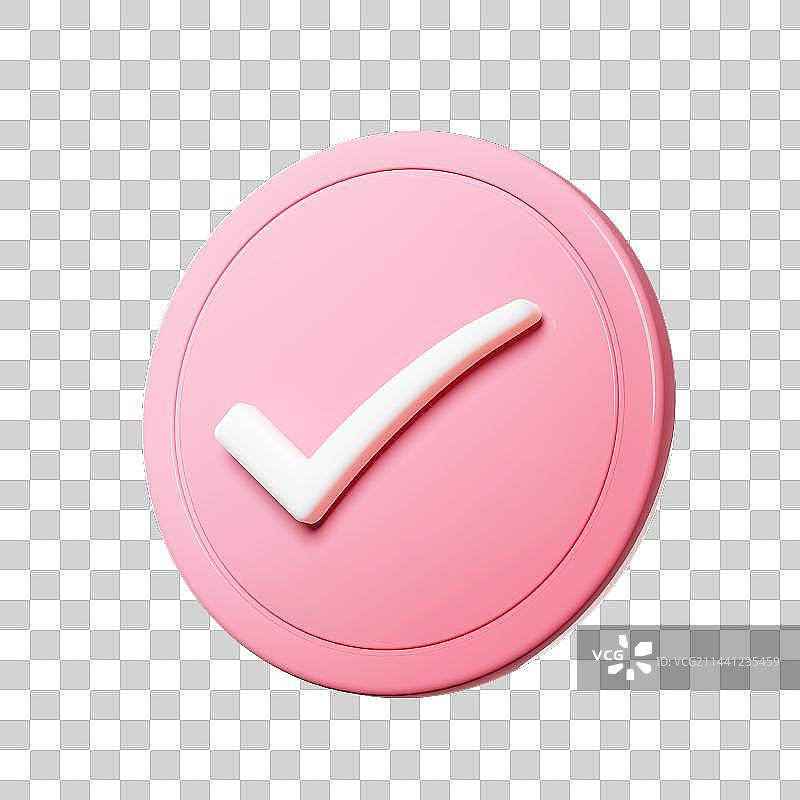 3D网络图标完成和勾选免抠元素图片素材