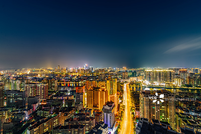 惠州市惠城区城市CBD风光全景图图片素材