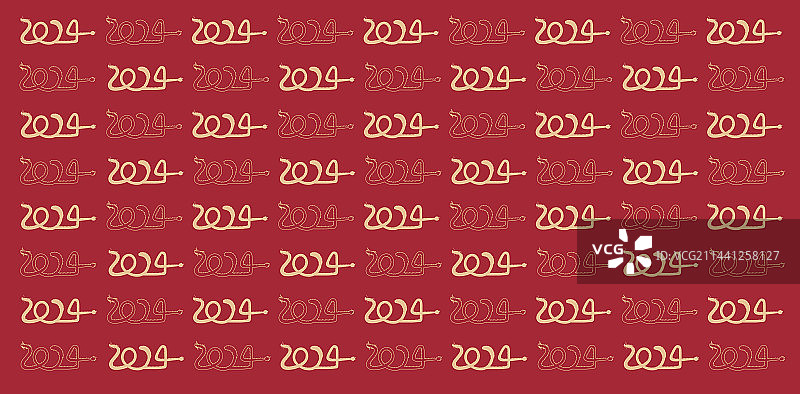 中国传统文化春节2024龙年背景新年插画图片素材