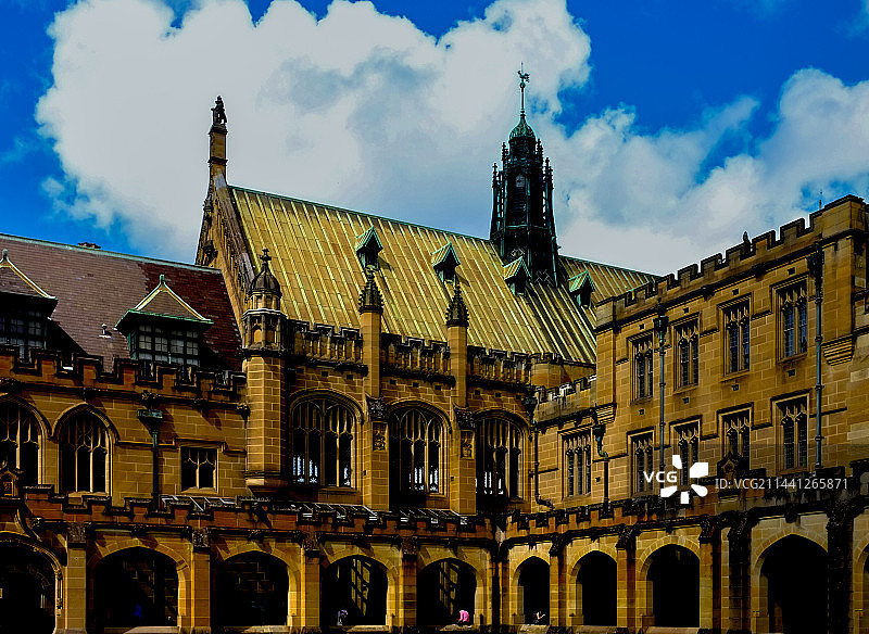 悉尼大学主楼内庭图片素材