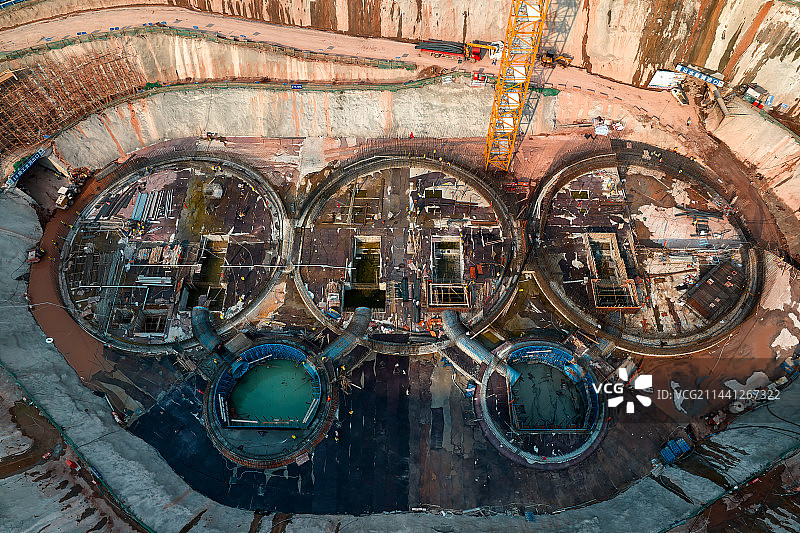 重庆渝西水资源配置项目工程建设图片素材