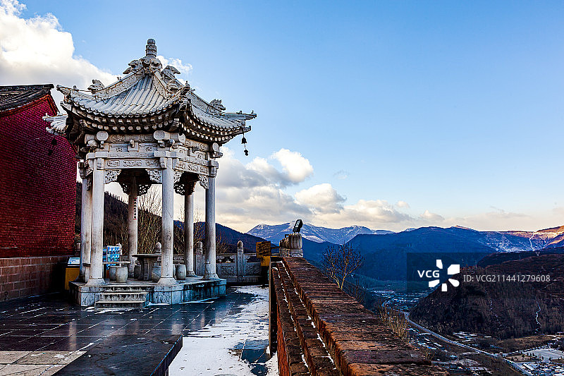 五台山黛螺顶图片素材