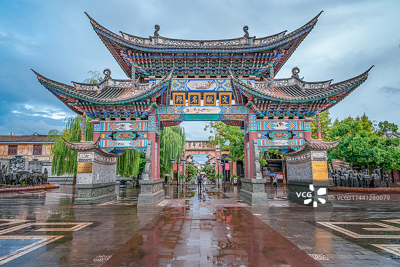 大理巍山古城图片素材