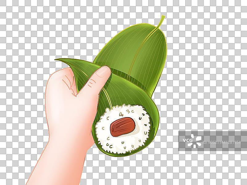 端午节用粽子叶包粽子图片素材