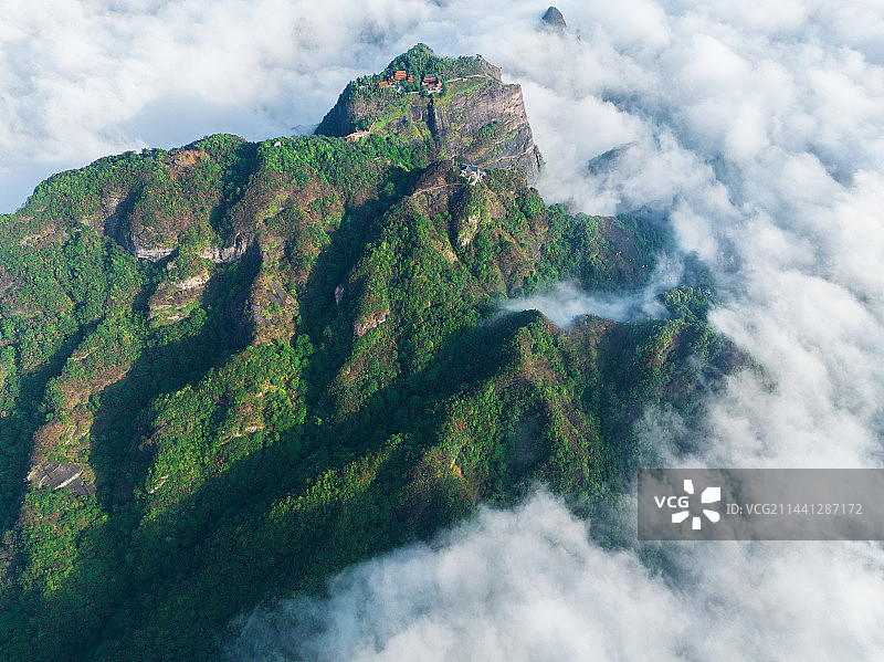 入云八角寨图片素材